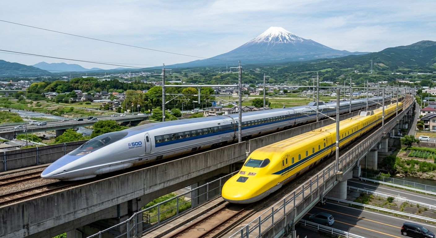 ５００系とドクターイエロー